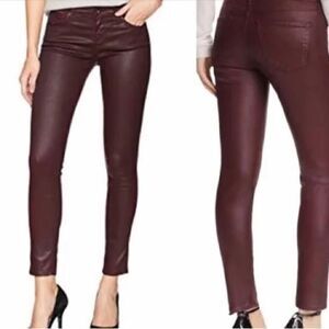 Adriano Goldschmied Farrah in Maroon Peak Skinny Pants